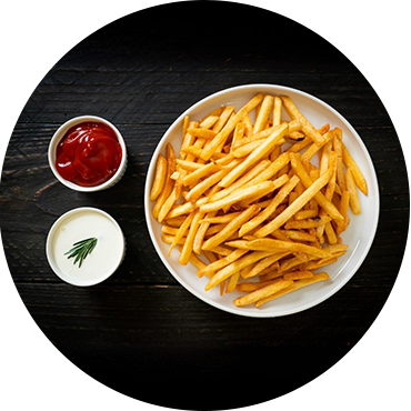 Golden French fries